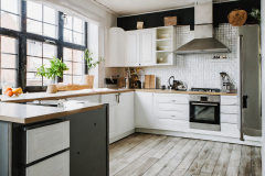 Modern kitchen interior with kitchen